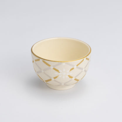 Sakecup- Mica Color Mesh Snowflake  White