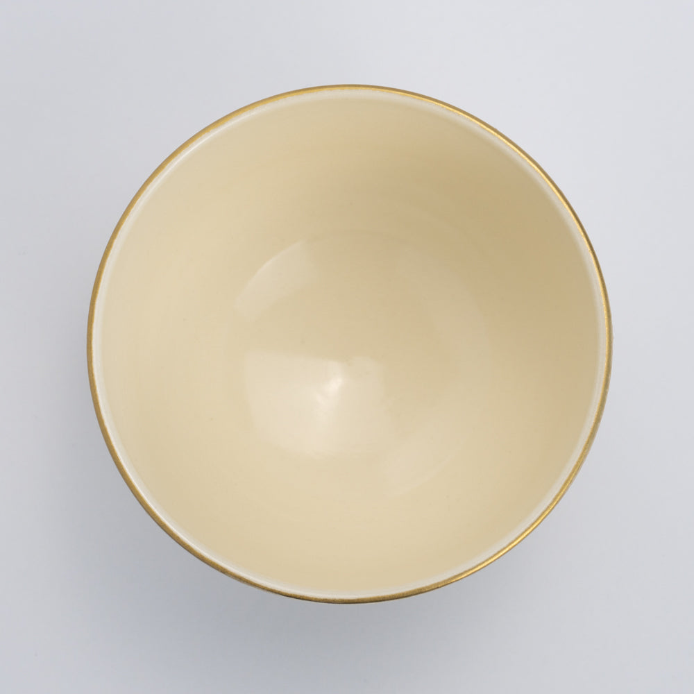 Tea bowl S -Mica Colored Mesh Snowflake White