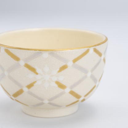 Sakecup- Mica Color Mesh Snowflake  White