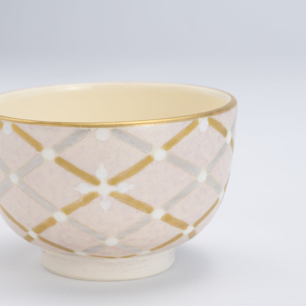 Sakecup- Mica Color Mesh Snowflake  Pink