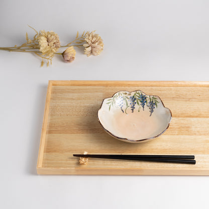 Flower edged bowl  - Wisteria