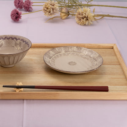 Side Plate Murasaki Mishima"紫三島" A