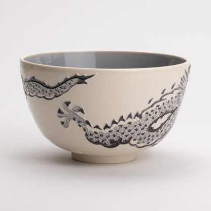 Matcha bowl Hakuho interdigital dragon Ichinyo 