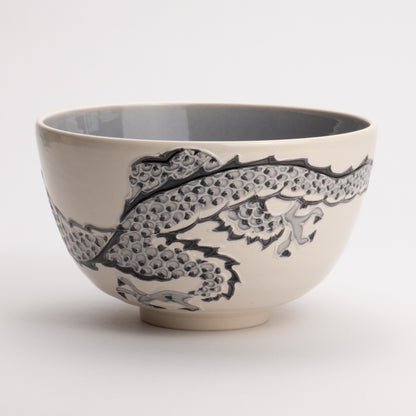 Matcha bowl Hakuho interdigital dragon Ichinyo 