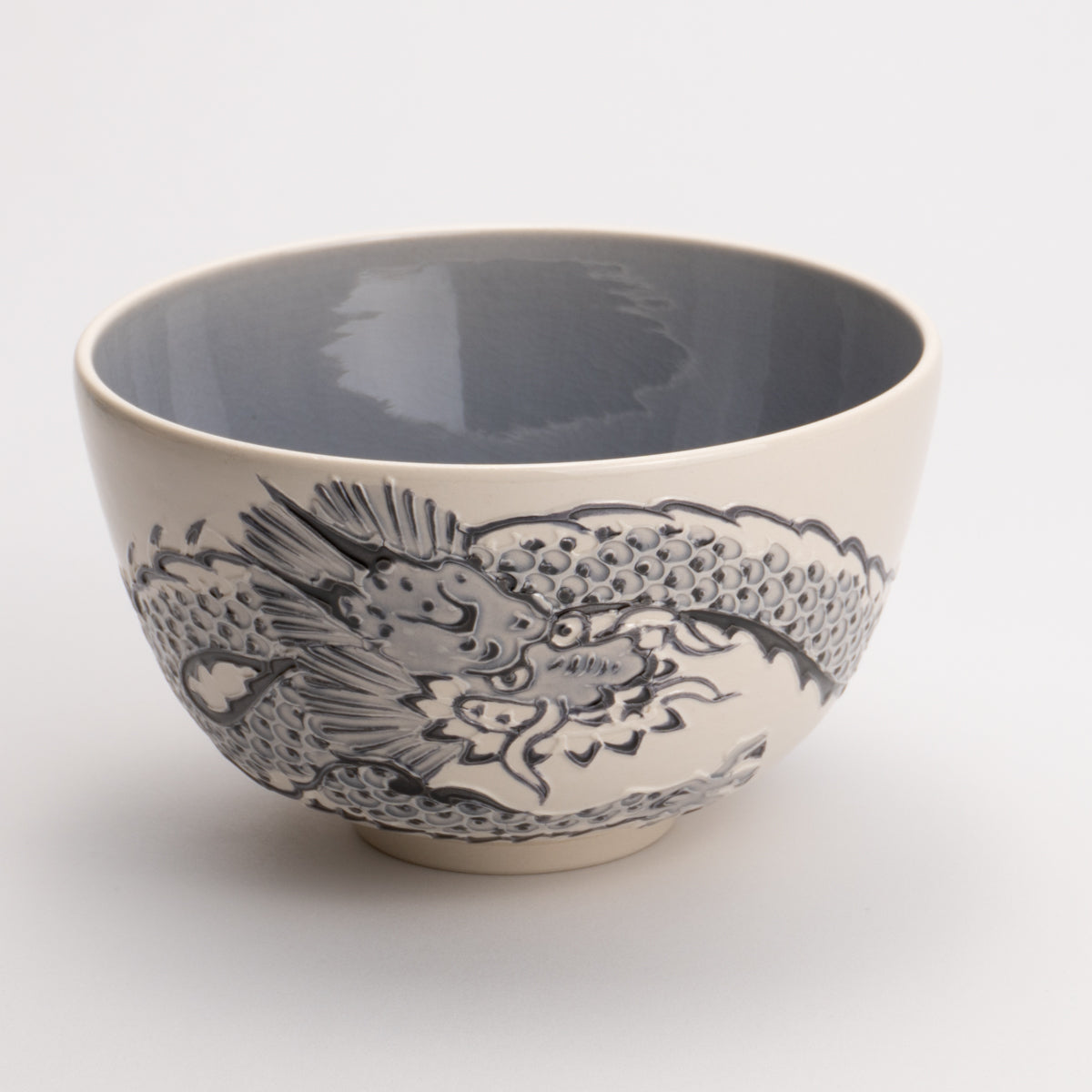 Matcha bowl Hakuho interdigital dragon Ichinyo 