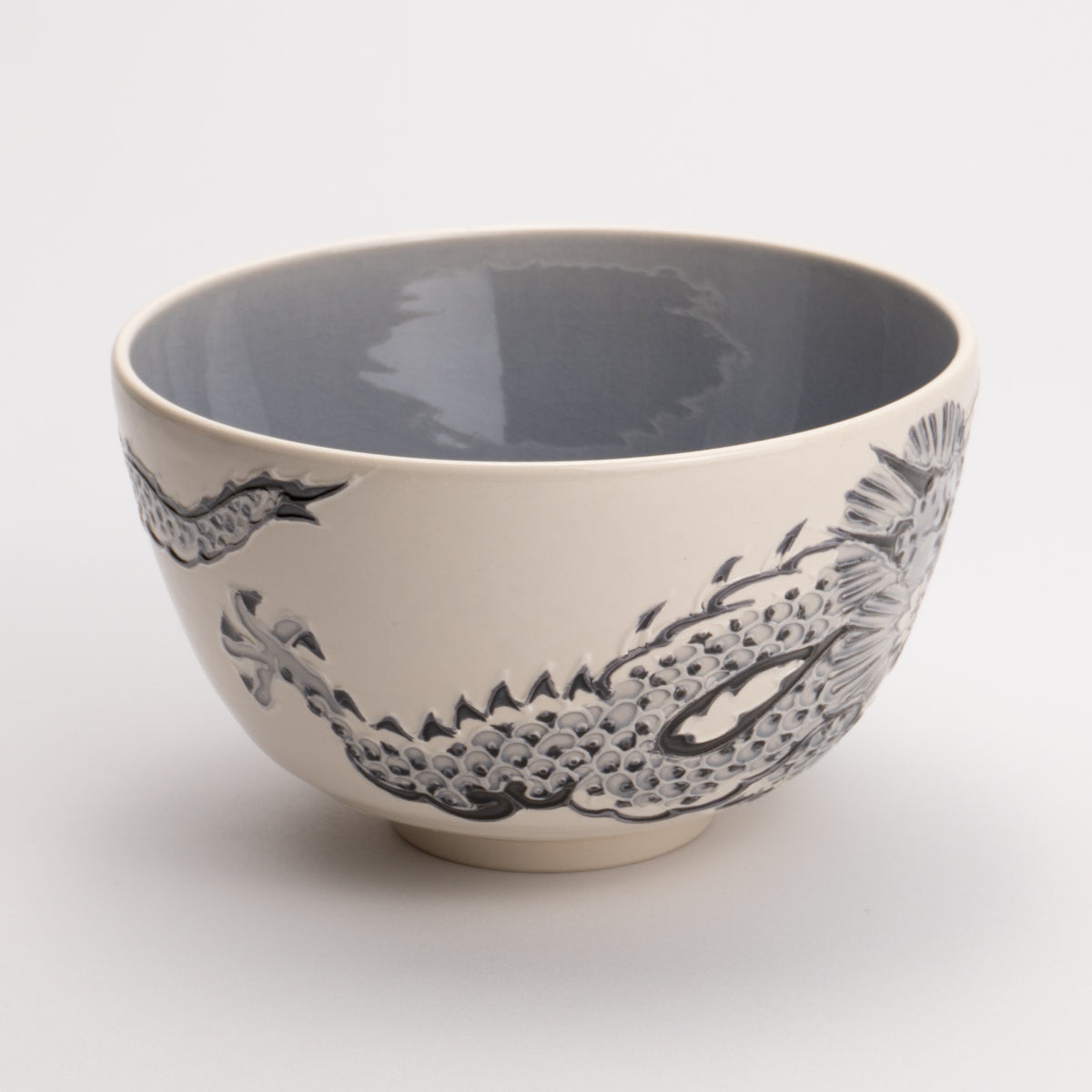 Matcha bowl Hakuho interdigital dragon Ichinyo 