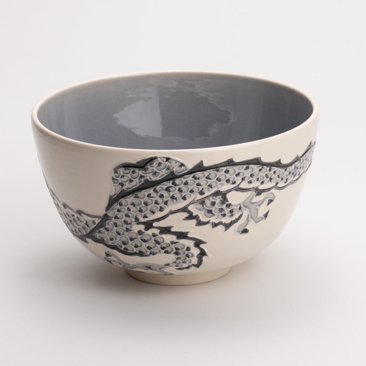 Matcha bowl Hakuho interdigital dragon Ichinyo 