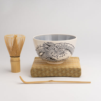 Matcha bowl Hakuho interdigital dragon Ichinyo 