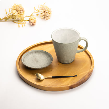 Mug -White and green glaze by Hiroshi Nagamoto