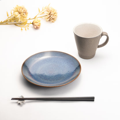  Bread plate -Kinyo"均窯" glaze by Hiroshi Nagamoto