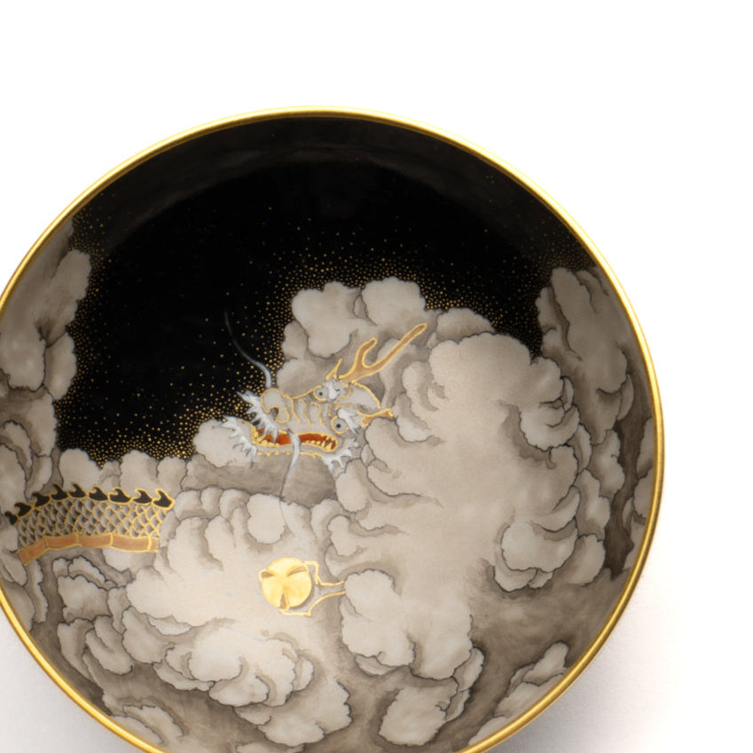 Sake cup Cloud dragon Sand mountain