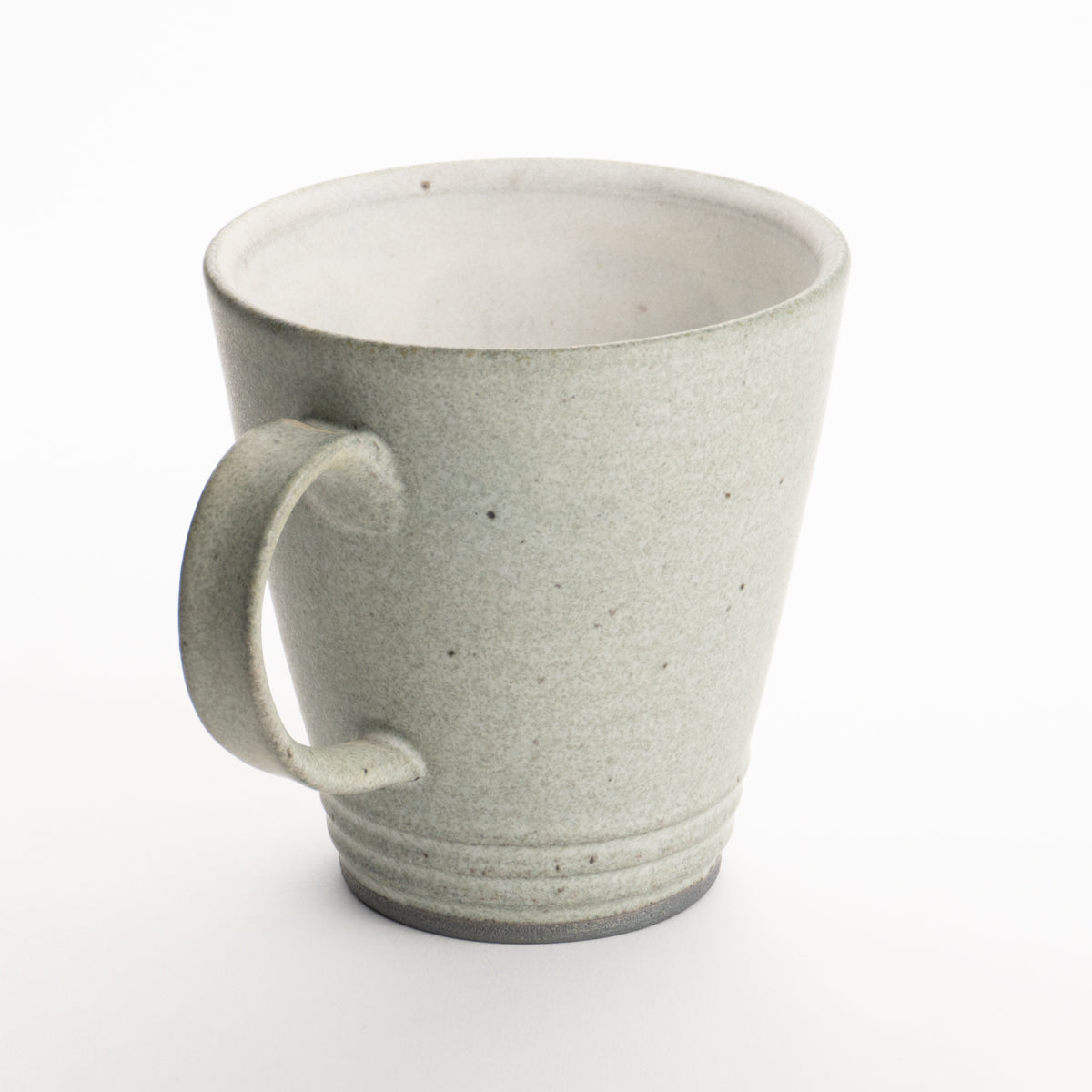 Mug -White and green glaze by Hiroshi Nagamoto