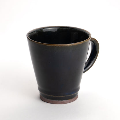 Mug -Green and Black Glaze by Hiroshi Nagamoto