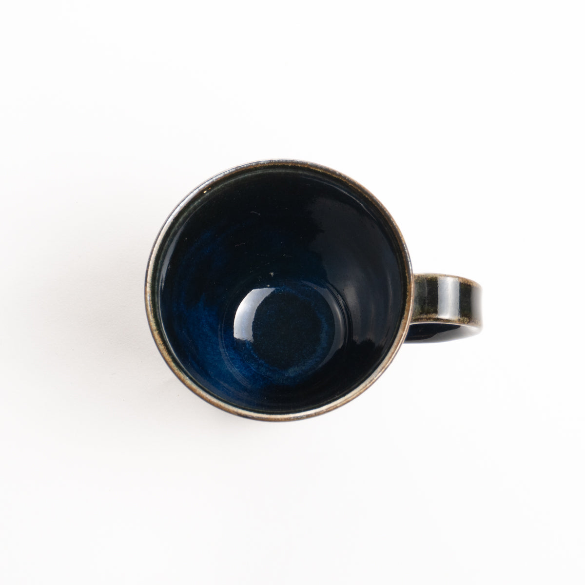 Mug -Green and Black Glaze by Hiroshi Nagamoto