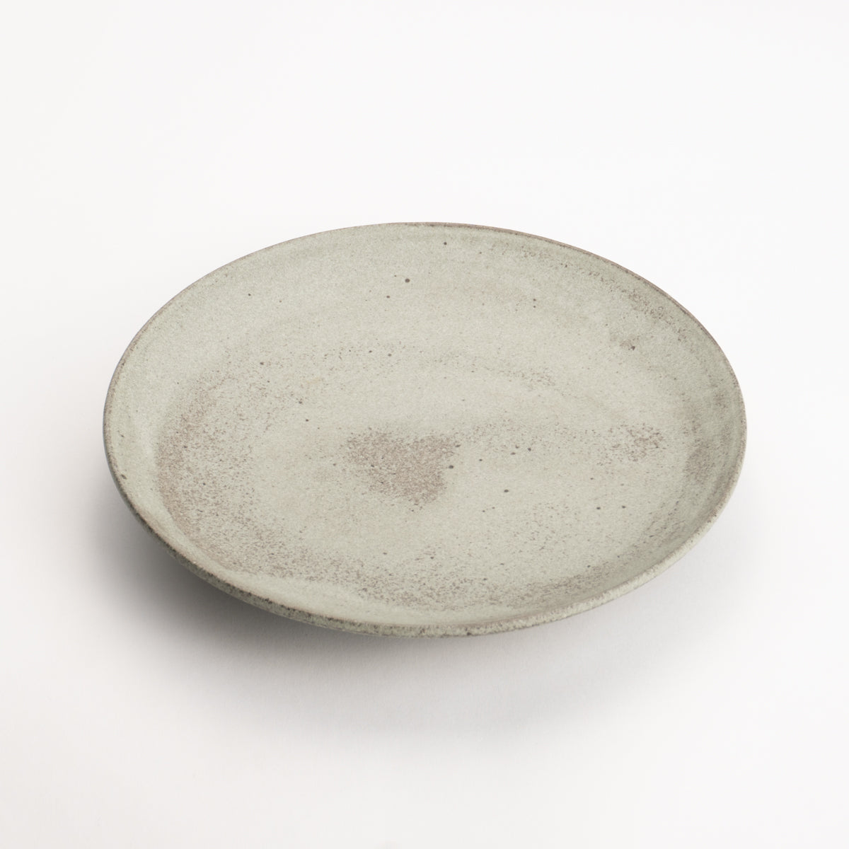  Bread plate -White green glaze by Hiroshi Nagamoto