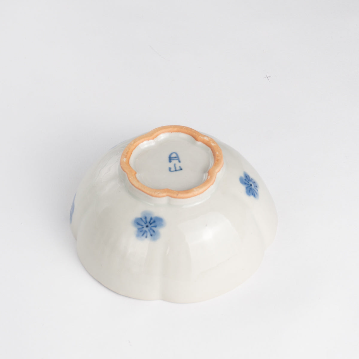 Rice bowl -Blue and white plum by Nagata studio