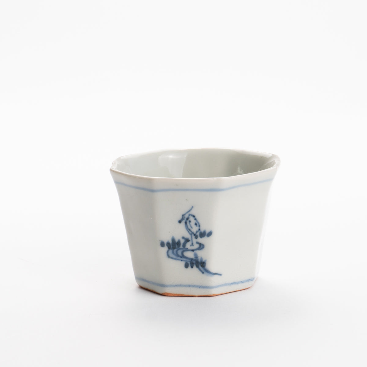 Soba cup - Blue and white Yatsuhashi by Nagata studio