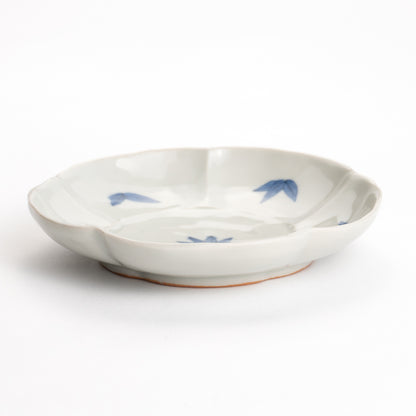 Small Plate -Blue and White Bamboo by Nagata studio