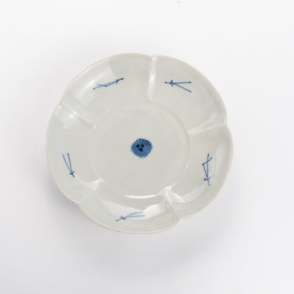 Small Plate -Blue and White Pinetree by Nagata studio