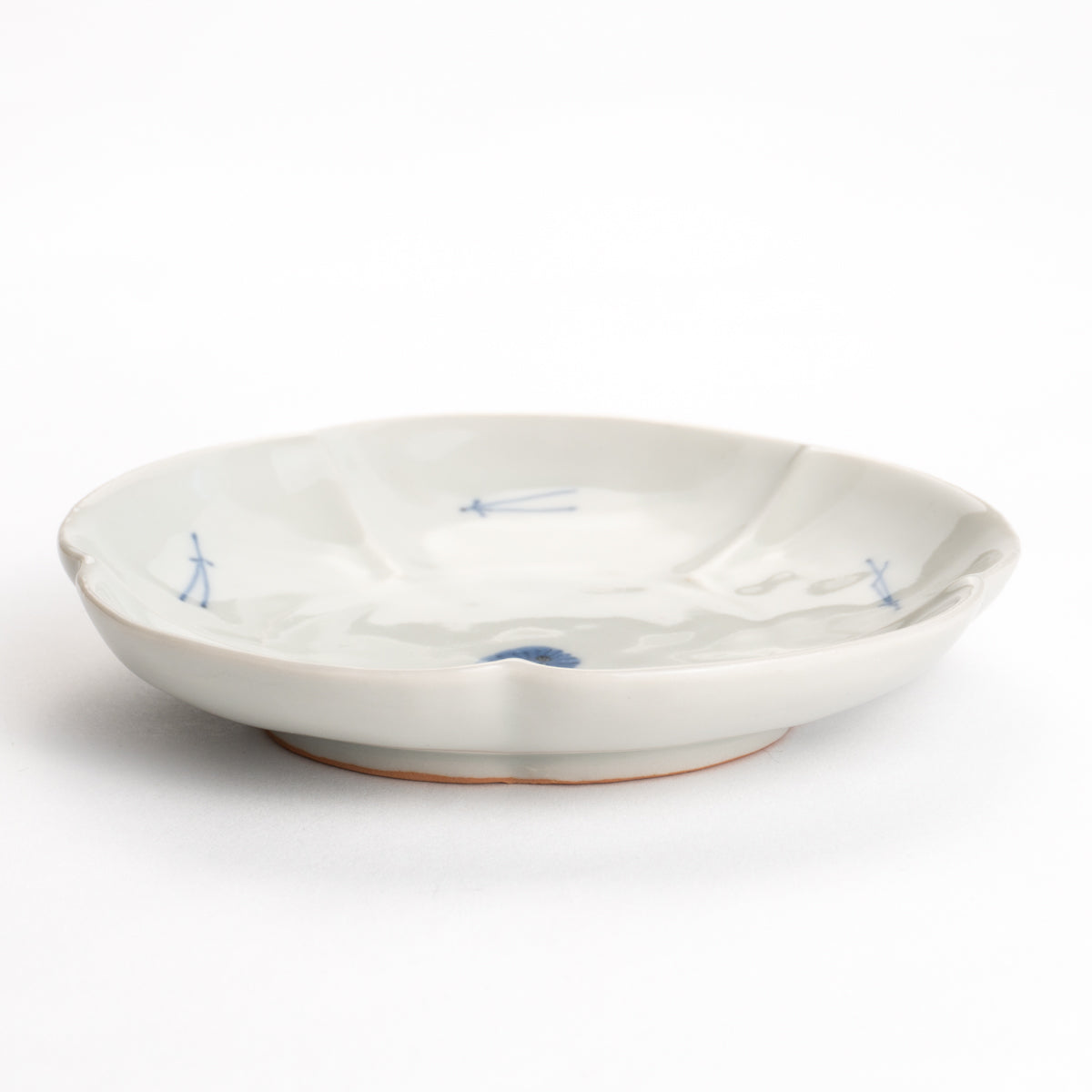 Small Plate -Blue and White Pinetree by Nagata studio