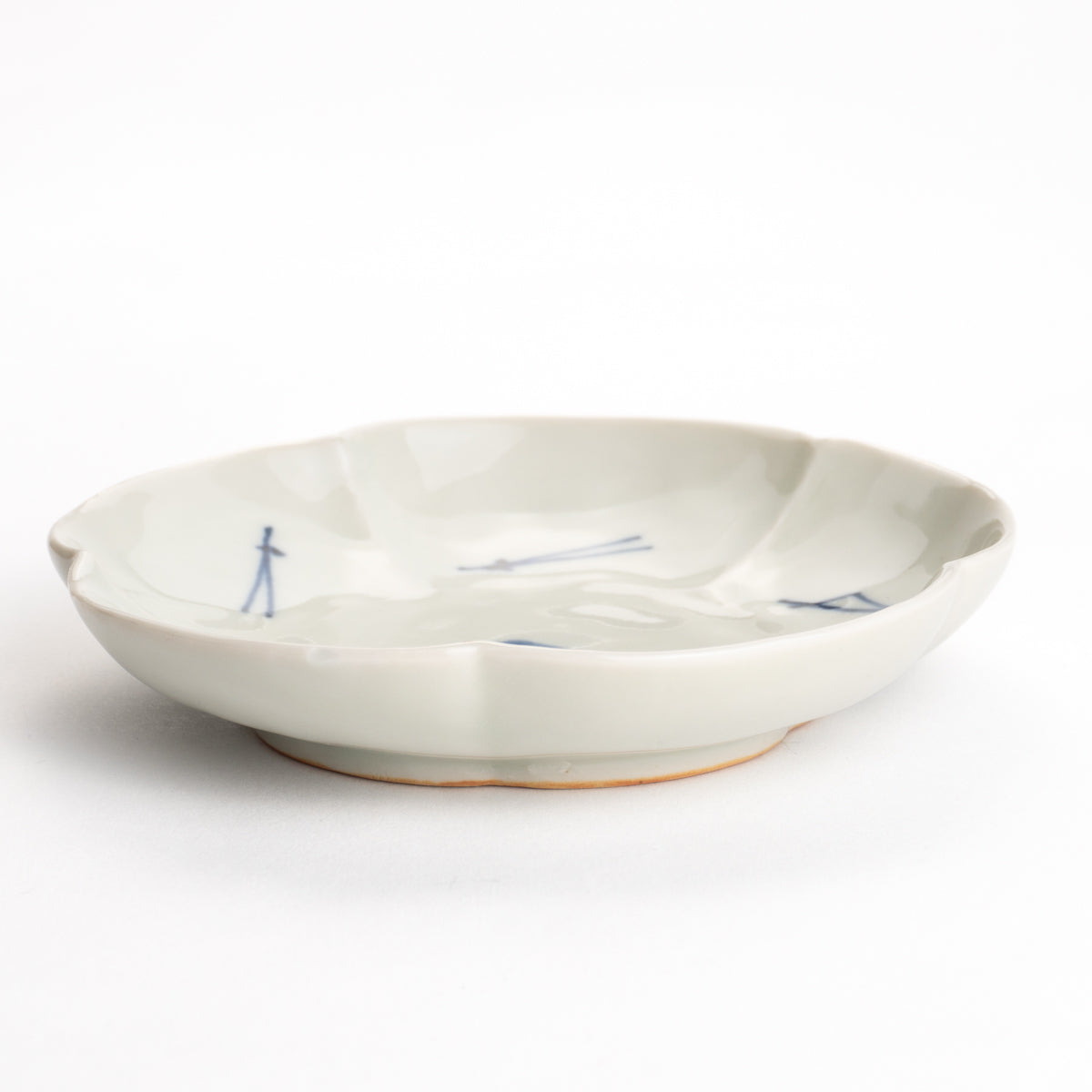 Small Plate -Blue and White Pinetree B by Nagata studio