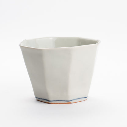 Soba cup - Blue and white Moon and rabbit by Nagata studio