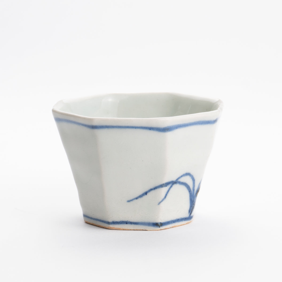 Soba cup - Blue and white  Susuki by Nagata studio