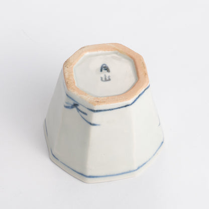 Soba cup - Blue and white  Susuki by Nagata studio