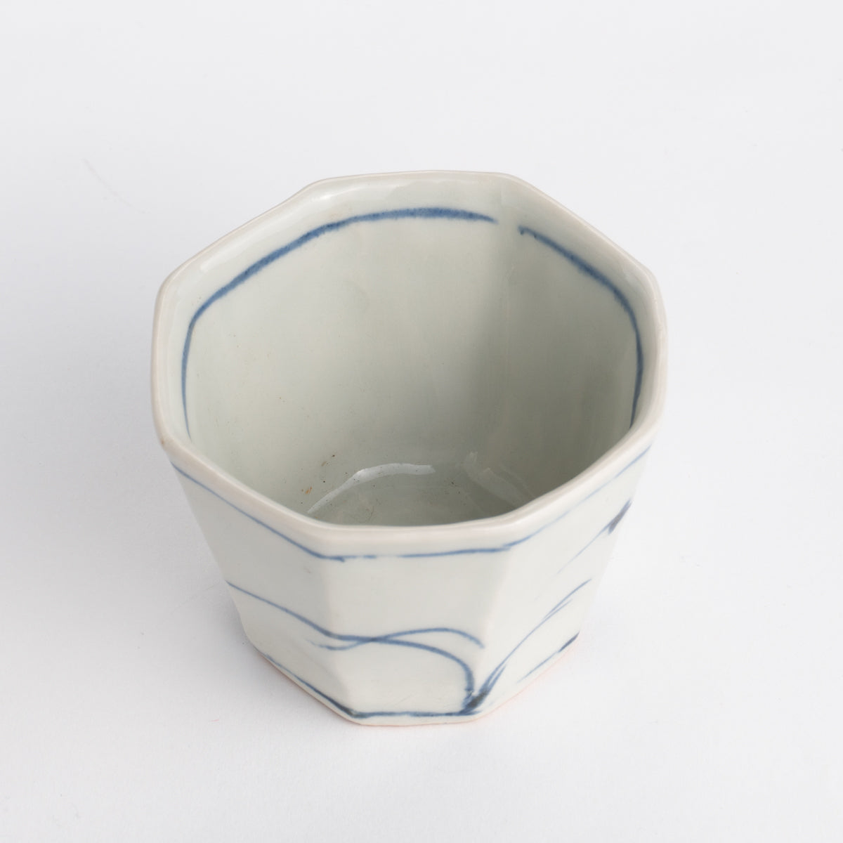 Soba cup - Blue and white  Susuki by Nagata studio