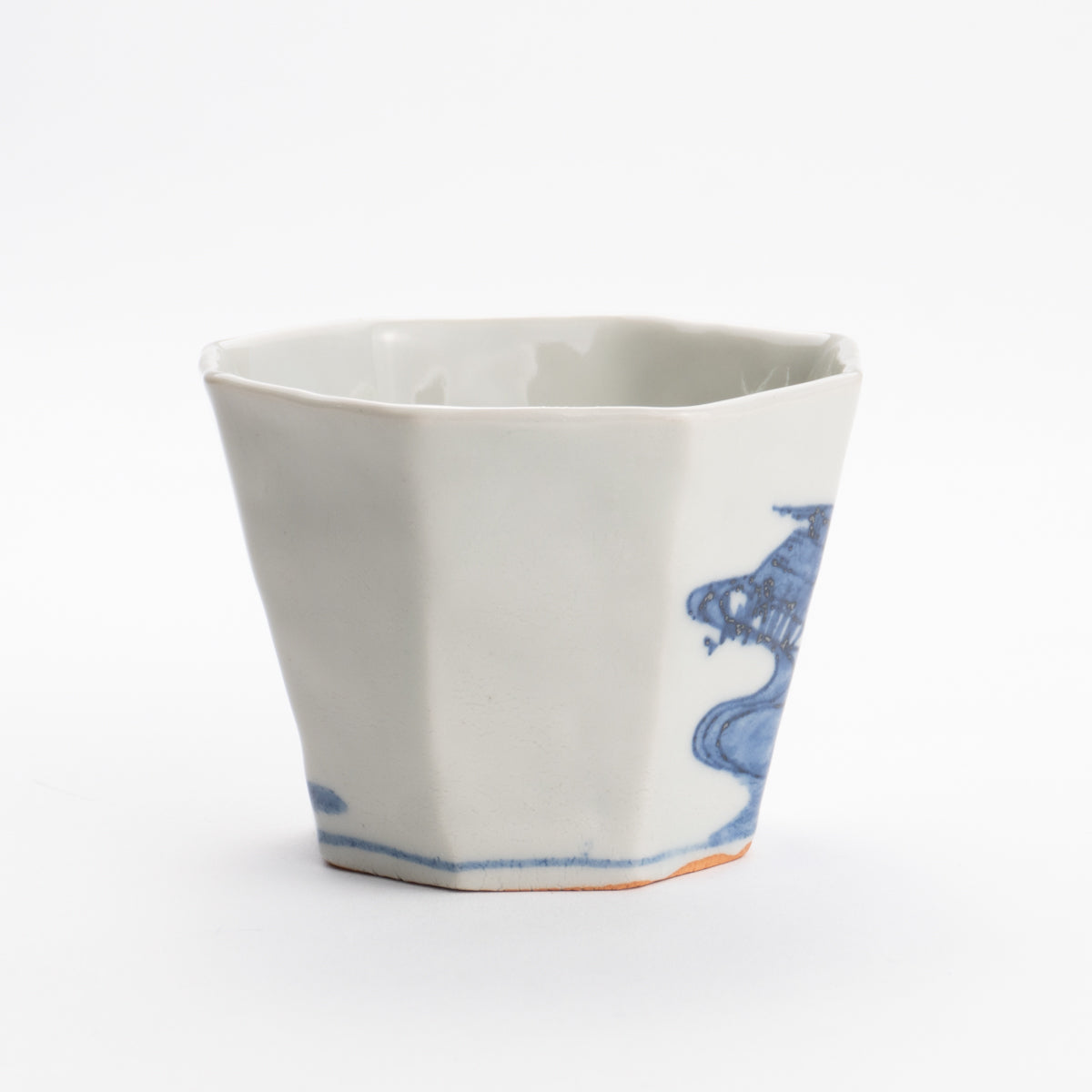 Soba cup -Blue and whte yatsuhashi by Nagata studio