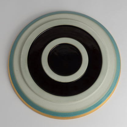 Dinner Plate - Tortoiseshell Crackle Blue