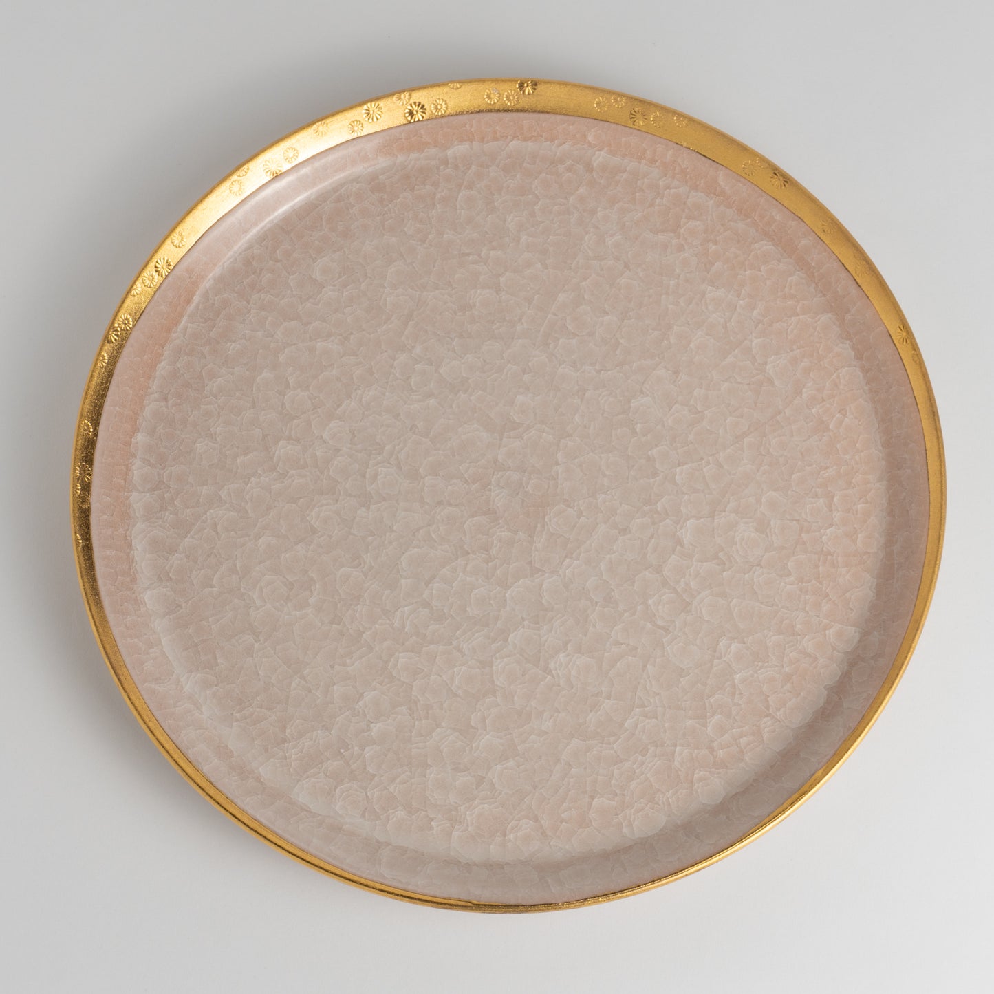 Dinner Plate - Tortoiseshell Crackle Pink