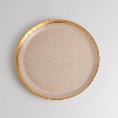 Side Plate- Tortoiseshell Crackle Pink