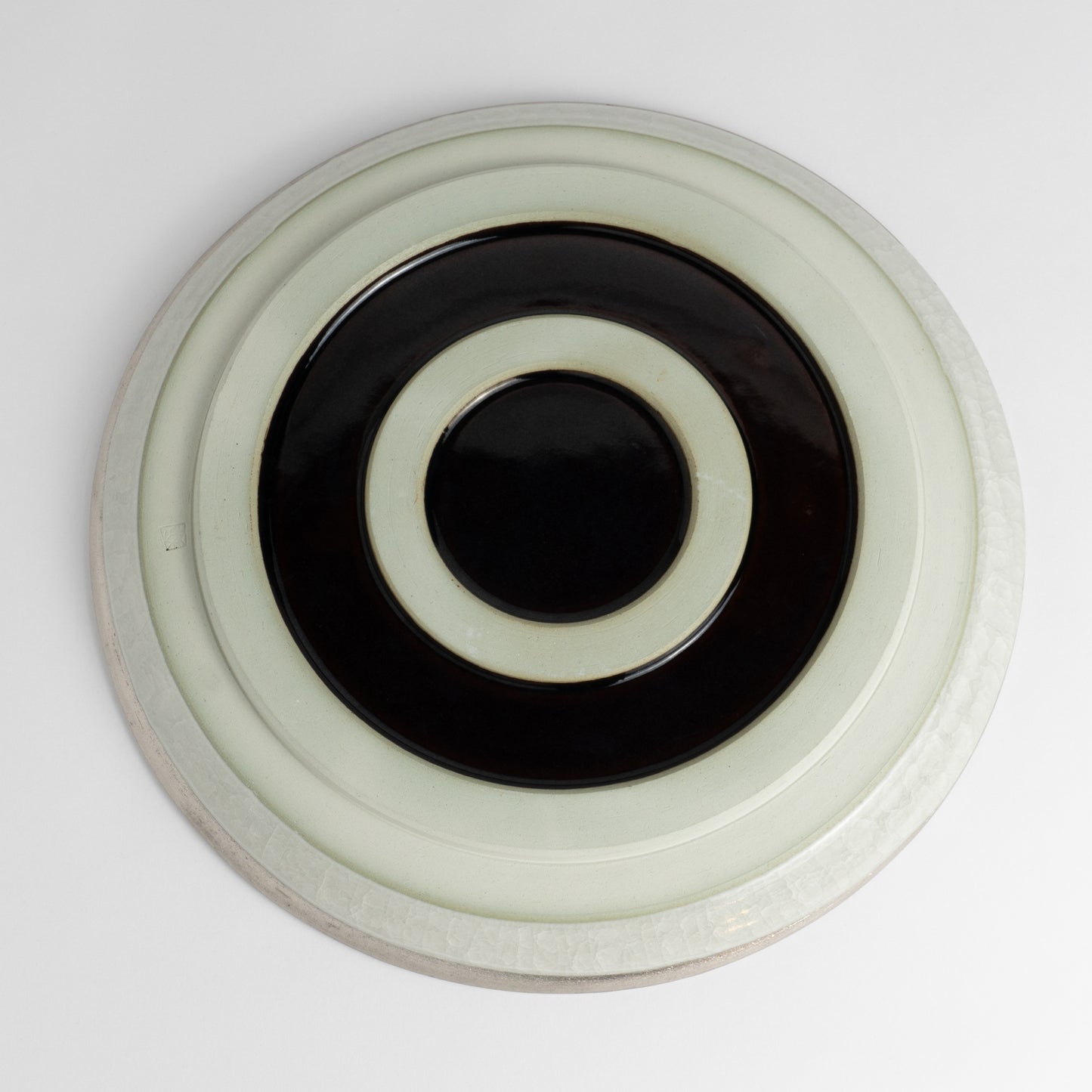 Dinner Plate- Tortoiseshell Crackle Grey