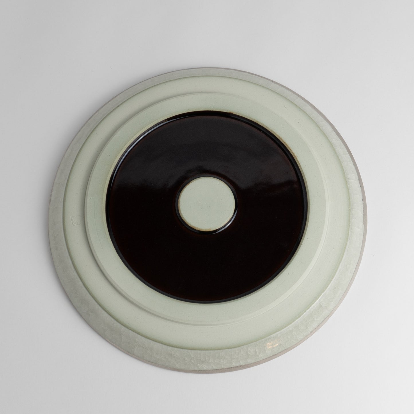 Salad Plate - Tortoiseshell Crackle Grey