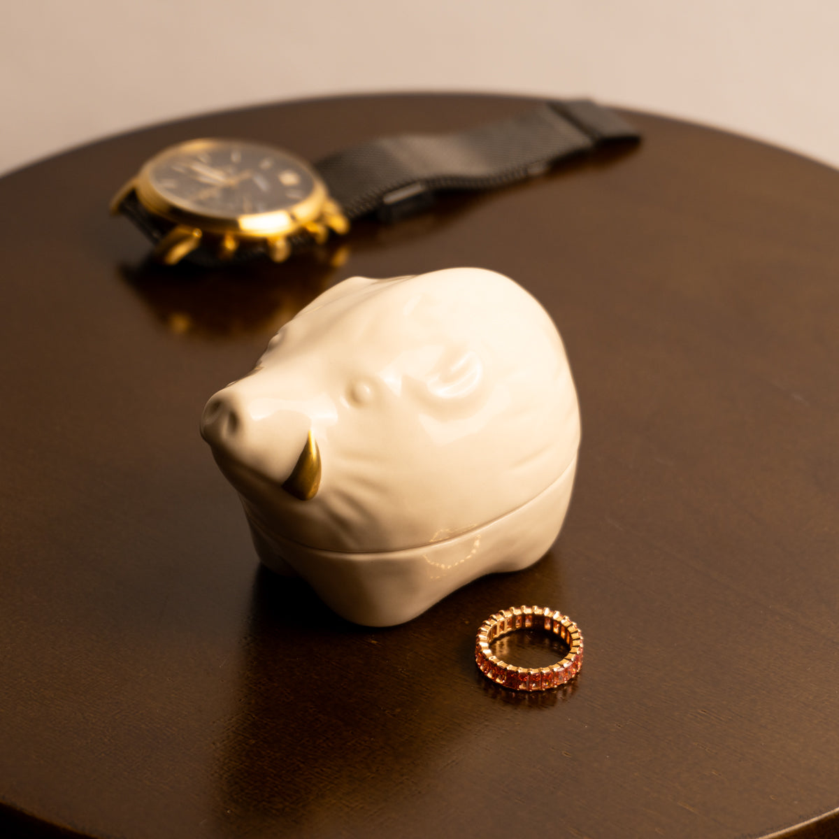 Jewelry case  - Zodiac sign ,Boar by Taihei-kiln