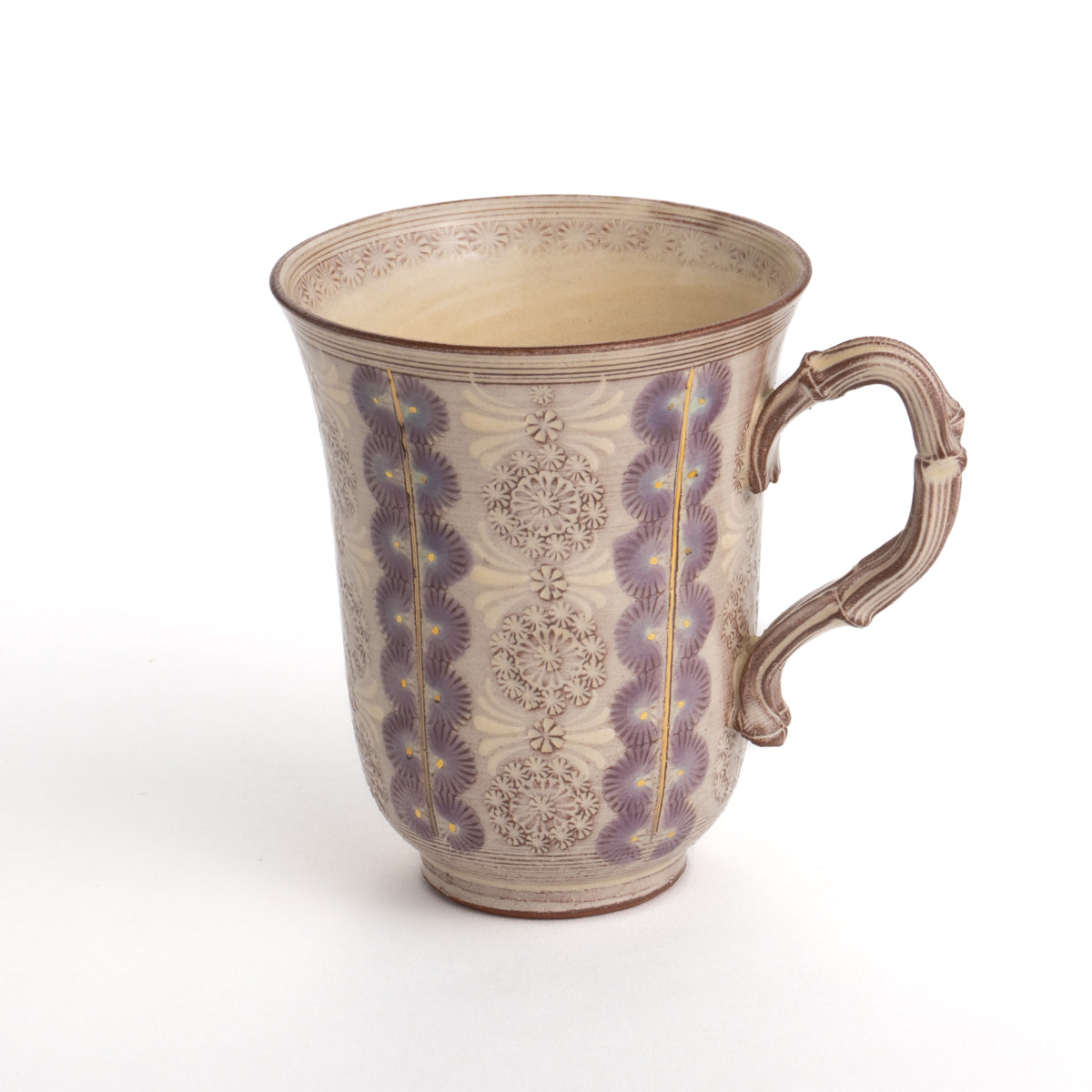 Mug Purple Flower Pattern 2A Torakugama 