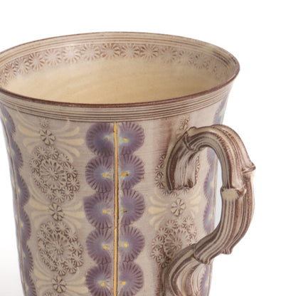 Mug Purple Flower Pattern 2A Torakugama 