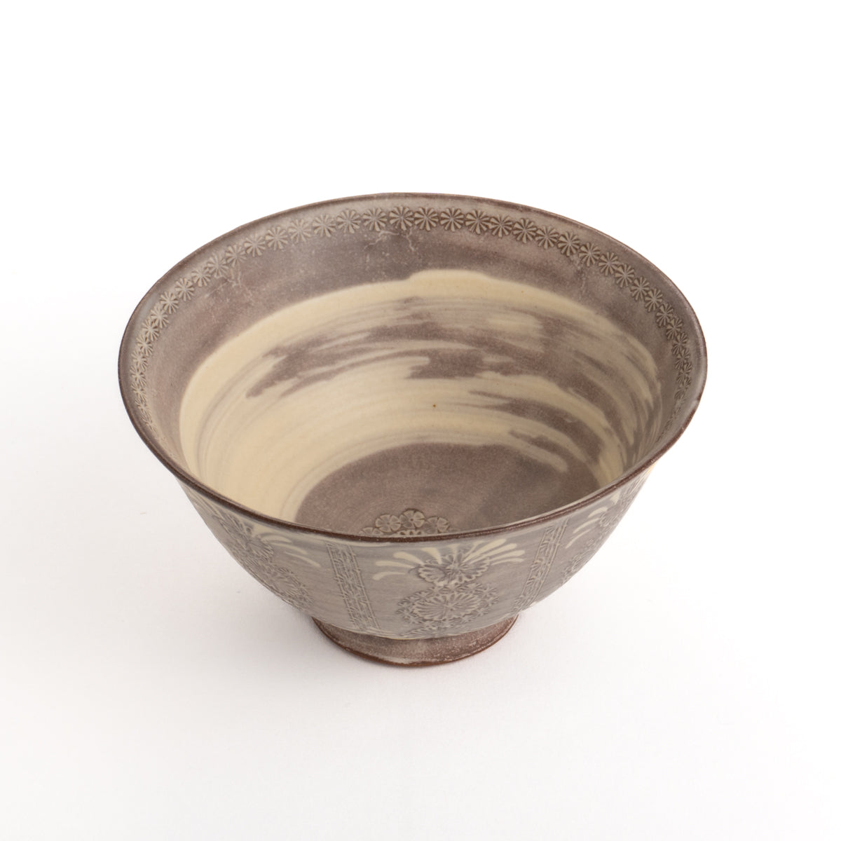 Rice bowl Purple Mishima 2A Torakugama 