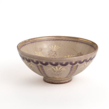 Rice bowl purple color pattern 2C pottery kiln 