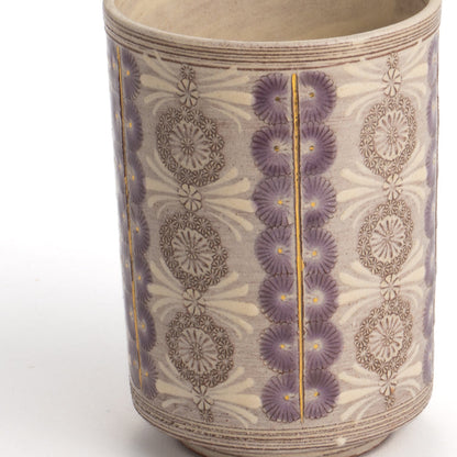 Teacup Purple Flower Pattern 2J Torakugama 