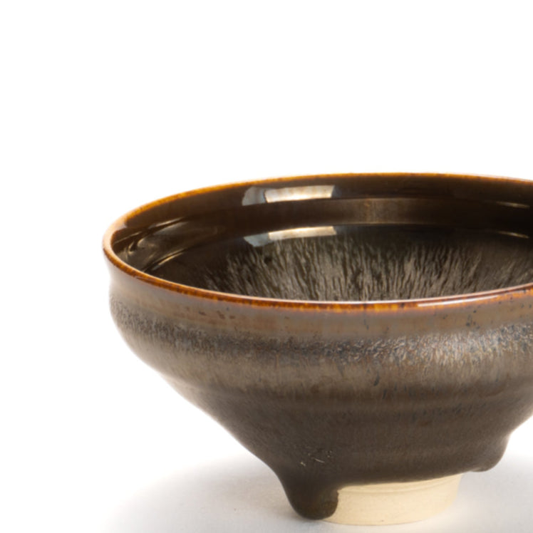 Sake cup-Gold Tenmoku"金天目" 2C by Yoshinori Izumi