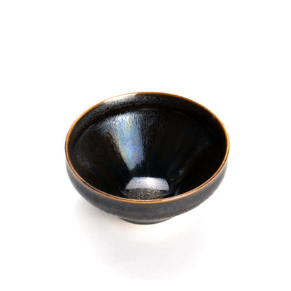 Sake cup-Gold Tenmoku"金天目"2A by Yoshinori Izumi