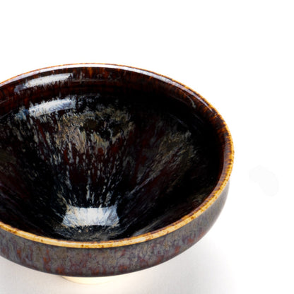 Sake cup-Kinran Tenmoku "金襴天目" by Yoshinori Izumi